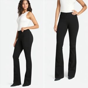 Betabrand Classic DPYP Dress Pant Yoga Pant Bootcut Black Small